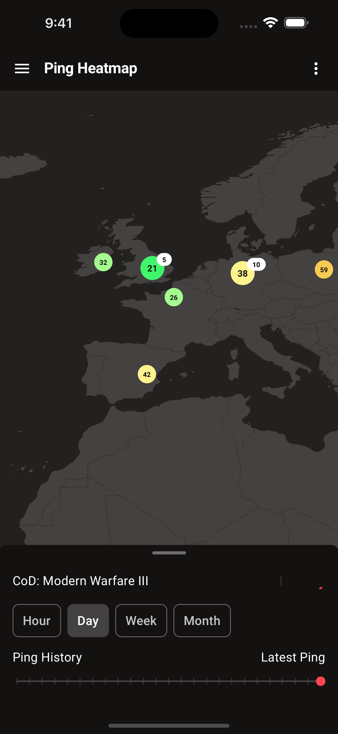 Ping Heatmap